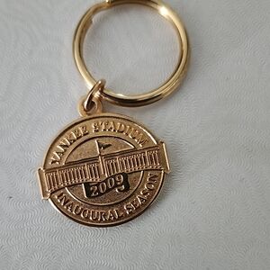 Zales Gold-Tone Yankee Stadium 2009 Commemorative Keychain